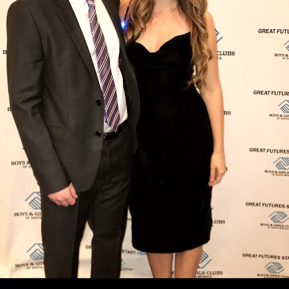 Reformation Velvet Black Midi Dress